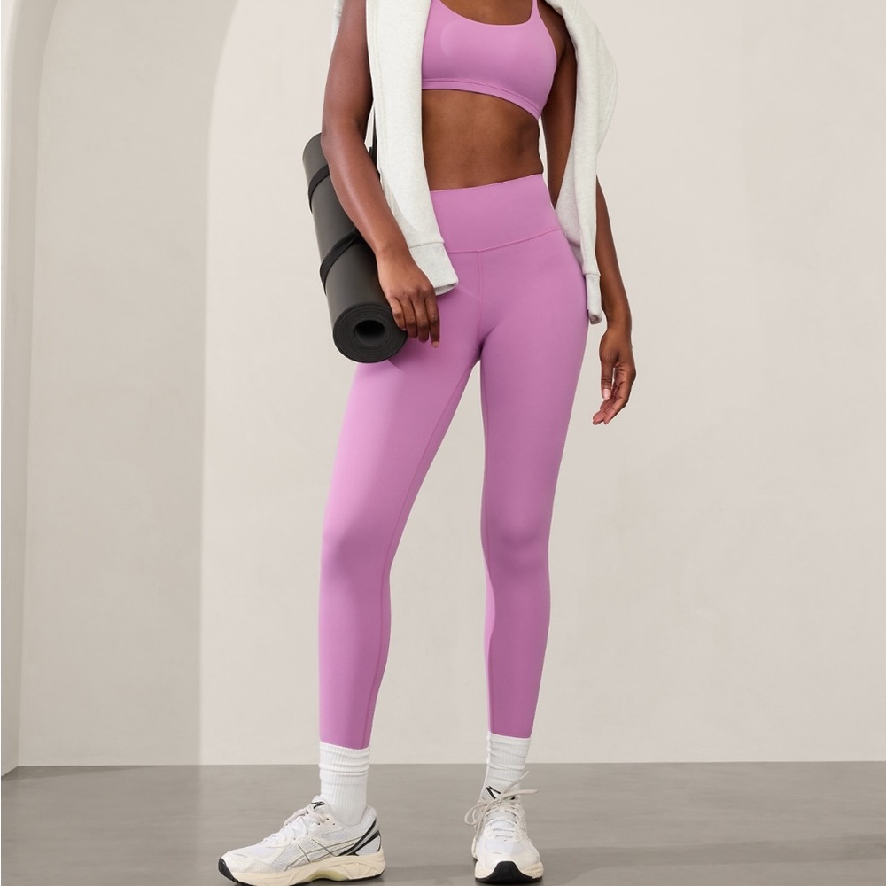 Athleta pink lotus leggings brand new